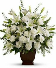 Peaceful White Lilies Tribute
