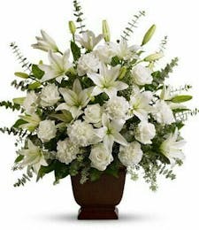 Peaceful White Lilies Tribute