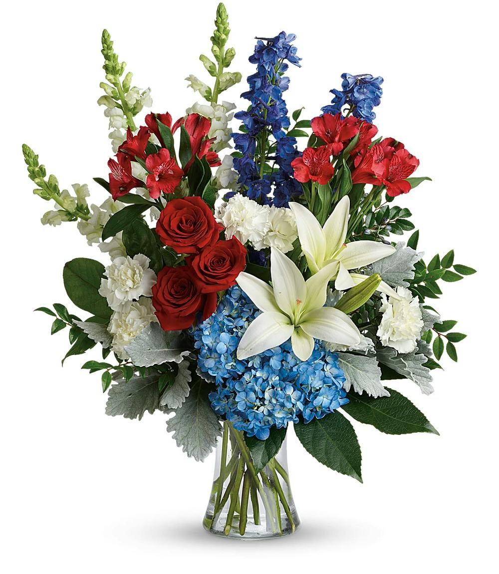 Patriotic Tribute Bouquet Pugh's Flowers, Memphis Florist