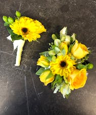 Yellow Corsage & Bout Package